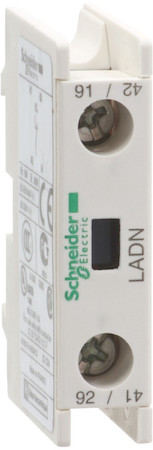 Schneider Electric LADN10 ДОП. КОНТ. БЛОК 1НО ФРОНТАЛЬНЫЙ МОНТАЖ КРЕПЛЕНИЕ С ПОМОЩЬЮ ВИНТОВЫХ ЗАЖИМОВ