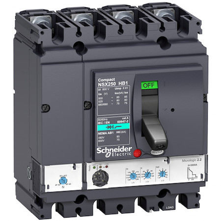 Schneider Electric LV433541 4П АВТОМ.ВЫКЛ. MIC2.2 100A NSX250HB1 (75кА при 690B)