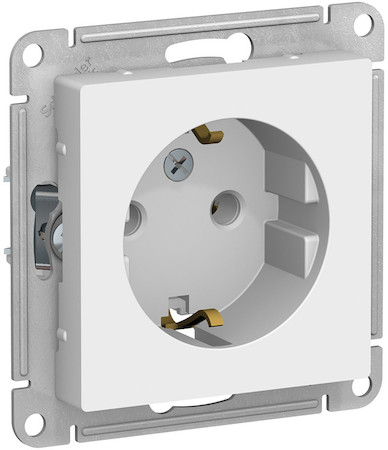 Schneider Electric ATN000143 ATLASDESIGN РОЗЕТКА с заземлением, 16А, механизм, БЕЛЫЙ