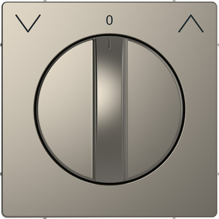 Schneider Electric MTN3875-6050 MERTEN D-Life ЦЕНТРАЛЬН. НАКЛАДКА д/поворот. мех-ма рольставней, НИКЕЛЬ
