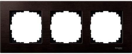 Schneider Electric MTN4053-3471 MERTEN M-Elegance РАМКА деревянная 3 поста, ВЕНГЕ, SM