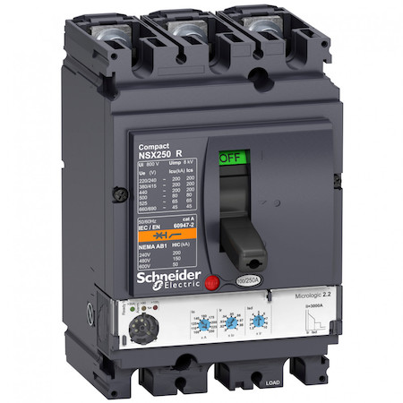 Schneider Electric LV433510 3П АВТОМ.ВЫКЛ. MIC2.2 100A NSX250R(200кА при 415В, 45кА при 690B)
