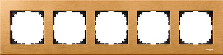 Schneider Electric MTN4055-3470 MERTEN M-Elegance РАМКА деревянная 5 постов, БУК, SM