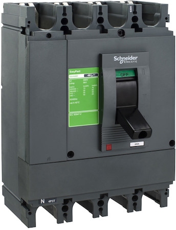 Schneider Electric EZC630H4400N АВТОМАТИЧЕСКИЙ ВЫКЛЮЧАТЕЛЬ EZC630 50КА/415В 400А 4П3Т