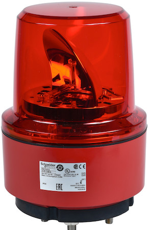 Schneider Electric XVR13B04 ЛАМПА МАЯЧОК ВРАЩ КРАСНАЯ 24В DC 130ММ