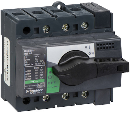 Schneider Electric 28900 ВЫКЛЮЧАТЕЛЬ-РАЗЪЕДИНИТЕЛЬ INS40 3П