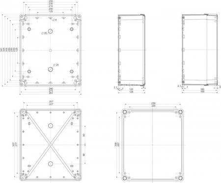 Schneider Electric NSYTBS342912 ПЛАСТИКОВАЯ КОРОБКА ABS 341x291x128