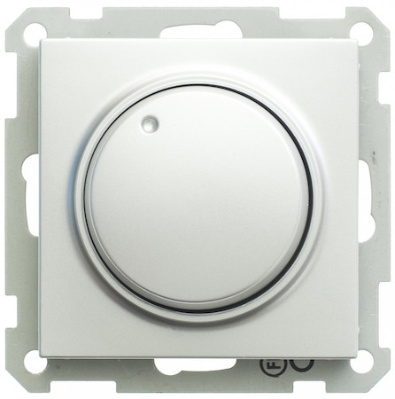 Schneider Electric SR-5S0-5-86 W59 СВЕТОРЕГУЛЯТОР (диммер) поворотный, 300Вт, 230В, механизм, МАТОВЫЙ ХРОМ