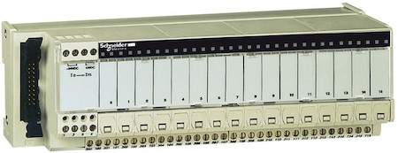 Schneider Electric ABE7P16T334 TELEFAST БАЗА ПОД 16 СЪЕМ РЕЛЕ 12.5ММ, ПРЕДОХР. НА КАНАЛ (ЗАКАЗ РЕЛЕ ОТДЕЛЬНО)