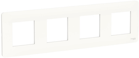 Schneider Electric NU200818 UNICA STUDIO рамка 4-постовая, белый