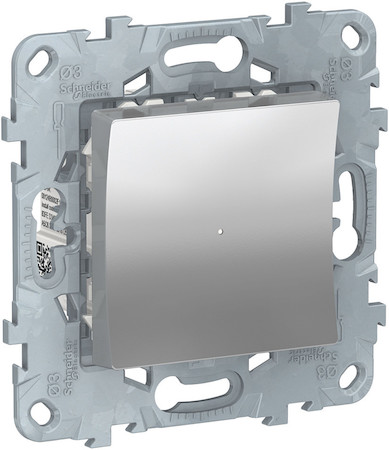 Schneider Electric NU553730 UNICA NEW релейный выключатель Wiser нажимной, 10А, алюминий