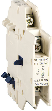 Schneider Electric LAD8N11TQ ДОП.КОНТ.БЛОК НЗ+НО МОНТ.СБОКУ, ВИНТ.ЗАЖ.