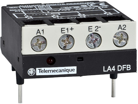 Schneider Electric LA4DFB ИНТЕРФЕЙСНЫЙ МОДУЛЬ РЕЛЕЙНОГО ТИПА ПИТАНИЕ DC 24V УПРАВЛЕНИЕ AC24…250V