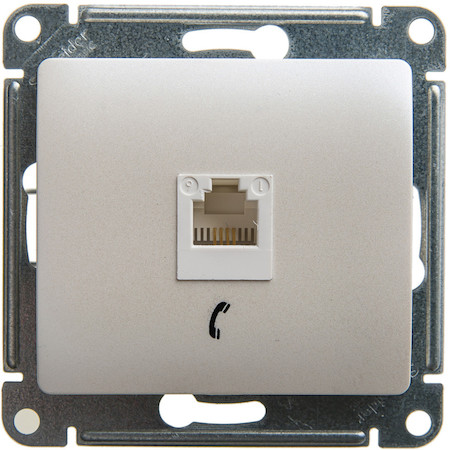 Schneider Electric GSL000681T GLOSSA РОЗЕТКА телефонная RJ11, ПЕРЛАМУТР