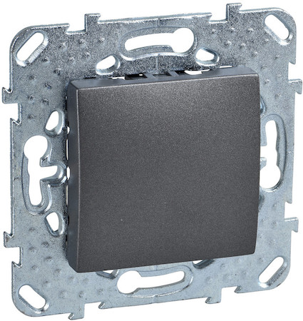 Schneider Electric MGU5.866.12ZD UNICA TOP ЗАГЛУШКА 45х45, ГРАФИТ
