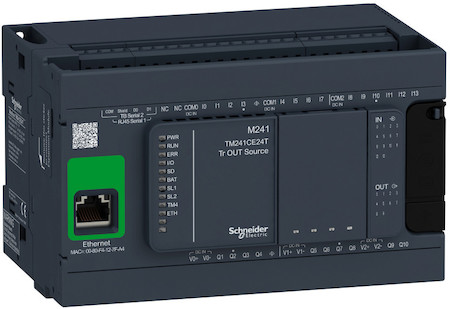 Schneider Electric TM241CE24T БАЗОВЫЙ БЛОК M241-24IO ТРАНЗИСТ ИСТОЧНИК ETHERNET