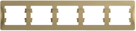 Schneider Electric GSL000405 GLOSSA 5-постовая РАМКА, горизонтальная, ТИТАН
