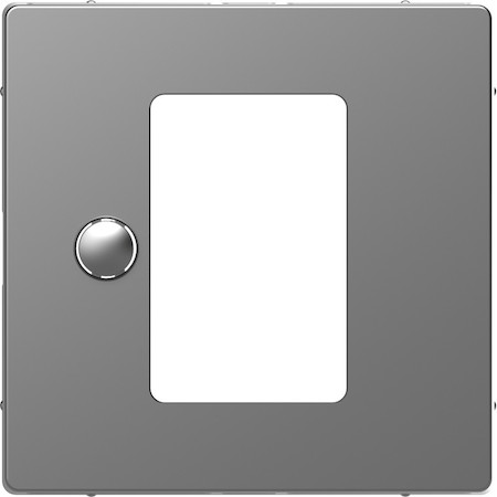Schneider Electric MTN5775-6036 MERTEN D-Life ЦЕНТРАЛЬНАЯ НАКЛАДКА для сенсорного термостата, НЕРЖ. СТАЛЬ, SD