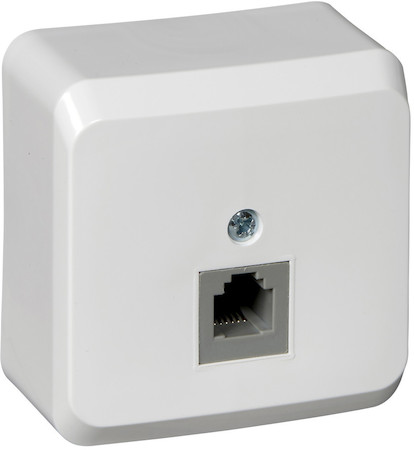 Schneider Electric TELA-001b ЭТЮД О/У телефонная РОЗЕТКА, БЕЛЫЙ, Россия