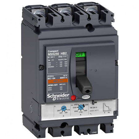 Schneider Electric LV433488 3П АВТОМ.ВЫКЛ. TM160D NSX250HB2 (100кА при 690B)