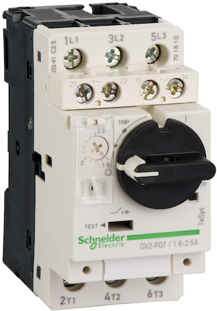 Schneider Electric GV2P07AE11TQ АВТ. ВЫКЛ С КОМБ. РАСЦЕП. 1,6-2,5А