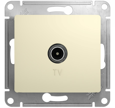 Schneider Electric GSL000293 GLOSSA TV АНТЕННА коннектор, механизм, БЕЖЕВЫЙ