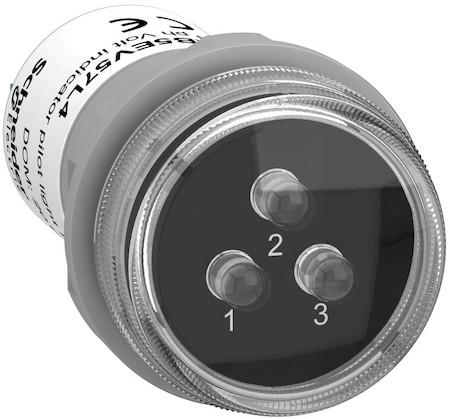 Schneider Electric XB5EV57L4 СИГН. ЛАМПА,3-ХФАЗН., БЕЛЫЕ LED, 400В