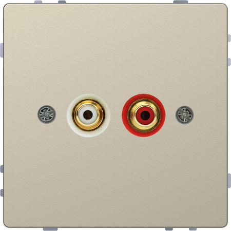 Schneider Electric MTN4350-6033 MERTEN D-Life АУДИОРОЗЕТКА с модул. тюльпан, САХАРА