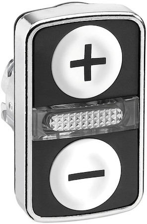 Schneider Electric ГОЛОВКА КНОПКИ ДВОЙНАЯ С МАРКИРОВК + LED ZB4BW7A1715