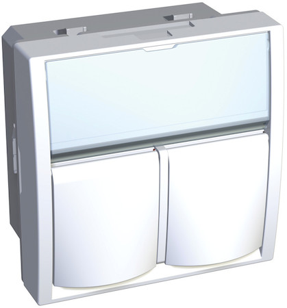 Schneider Electric ALB45384 Лиц.плата Altira 2мод 2xS-One RAL9010
