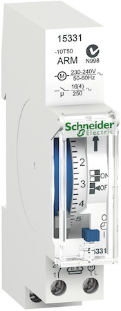 Schneider Electric 15331 РЕЛЕ ВРЕМ. ЭЛ.МЕХ. IH 18MM 7ДНЕЙ 1КАНАЛ