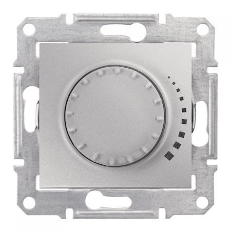 Schneider Electric SDN2200560 SEDNA СВЕТОРЕГУЛЯТОР повор-наж., прхдн., индукт., 60-500Вт/ВА, АЛЮМИНИЙ