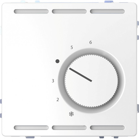 Schneider Electric MTN5763-6035 MERTEN D-Life ТЕРМОРЕГУЛЯТОР с центр. пл. с перекл. конт.24В, БЕЛ. ЛОТОС, SD