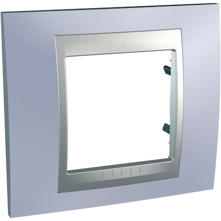 Schneider Electric MGU66.002.098 UNICA TOP РАМКА 1-постовая, АЛЮМИНИЙ/БЕРИЛЛ