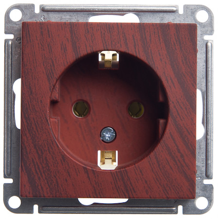 Schneider Electric RS16-154-9-86 РОЗЕТКА с зазем б/шт 16А мех МОР ДУБ