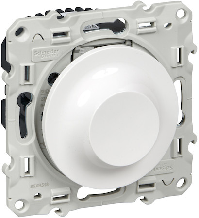 Schneider Electric S52R518 Светорегулятор поворотный 9-100ВА бел
