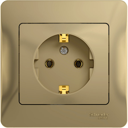 Schneider Electric GSL000442 GLOSSA РОЗЕТКА с заземлением, 16А, в сборе, ТИТАН
