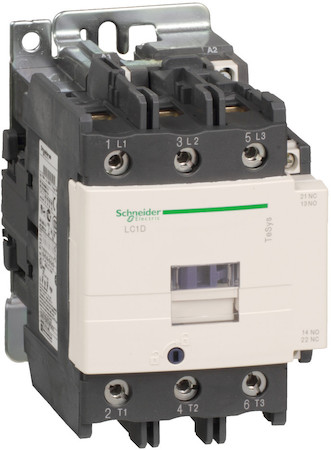 Schneider Electric LC1D95S5 КОНТАКТОР D 3Р, 95A, НО+НЗ, 500V 50 ГЦ