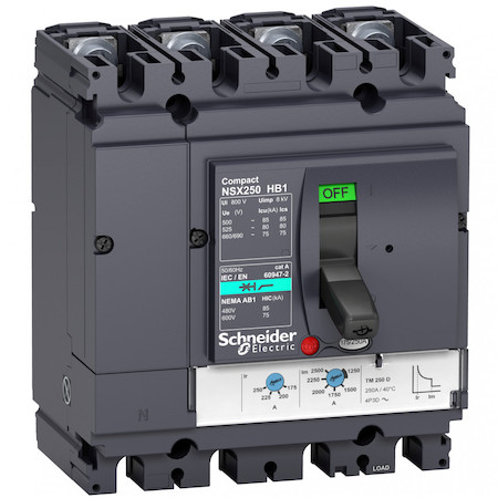 Schneider Electric LV433211 4П АВТОМ.ВЫКЛ. TM40D NSX100HB1 (75кА при 690B)