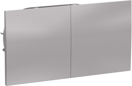 Schneider Electric ATN000328 ATLASDESIGN РОЗЕТКА двойн. с заземл.со штор.со сдвиж. крышк, 16А, в сборе, АЛЮМ