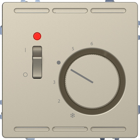 Schneider Electric MTN5760-6033 MERTEN D-Life ТЕРМОРЕГУЛЯТОР с центр. пл. с выкл.230В, САХАРА, SD
