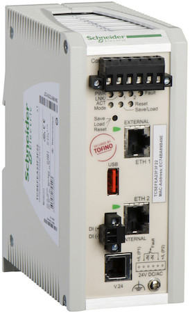 Schneider Electric TCSEFEA23F3F22 Промышленный коммутатор межсетевой защиты ConneXium Tofino Firewall TX/TX