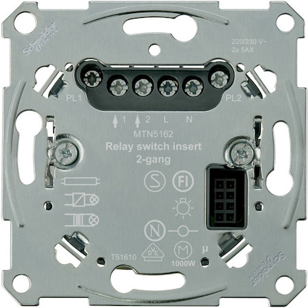 Schneider Electric MTN5162-0000 MERTEN D-Life PlusLink МЕХАНИЗМ универсального реле, 2 канала