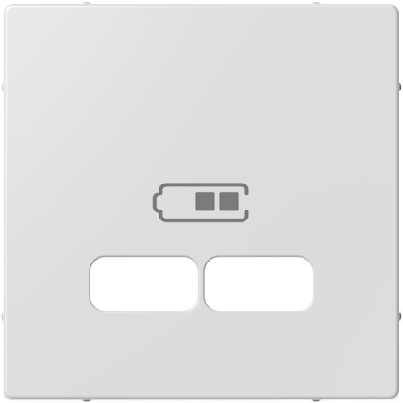 Schneider Electric MTN4367-0325 MERTEN ЦЕНТРАЛЬНАЯ НАКЛАДКА для USB механизма 2,1А, АКТИВНЫЙ БЕЛЫЙ, SM