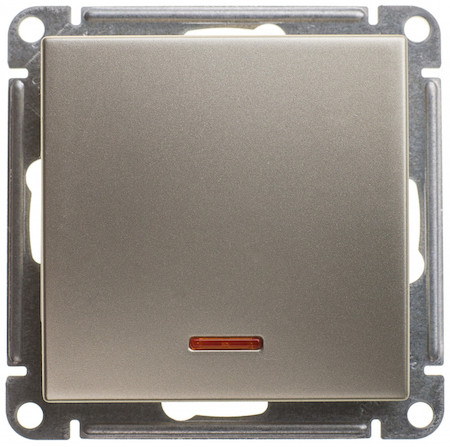 Schneider Electric VS610-157-4-86 W59 1-клавишный ПЕРЕКЛЮЧАТЕЛЬ с подсв. 10АХ, механизм, ШАМПАНЬ