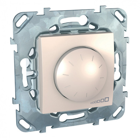 Schneider Electric MGU5.513.25 UNICA LED СВЕТОРЕГУЛЯТОР повор-наж, универсальный 4-400Вт, БЕЖЕВЫЙ