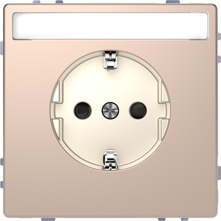 Schneider Electric MTN2302-6051 MERTEN D-Life РОЗЕТКА 16А с з/к и полем для надписи, ШАМПАНЬ