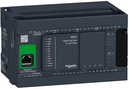 Schneider Electric TM241CEC24U БАЗОВЫЙ БЛОК M241-24IO ТРАНЗИСТ ПРИЕМНИК ETHERNET CAN MASTER