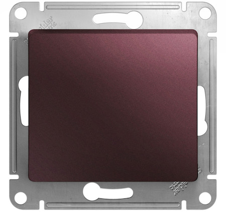 Schneider Electric GSL001111 GLOSSA 1-клавишный ВЫКЛЮЧАТЕЛЬ,сх.1,10AX, механизм, БАКЛАЖАНОВЫЙ
