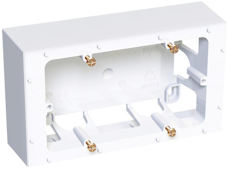 Schneider Electric ALB47444 КОРОБКА НАР.МОНТАЖА 2Х45 H=40ММ АНТИБАК